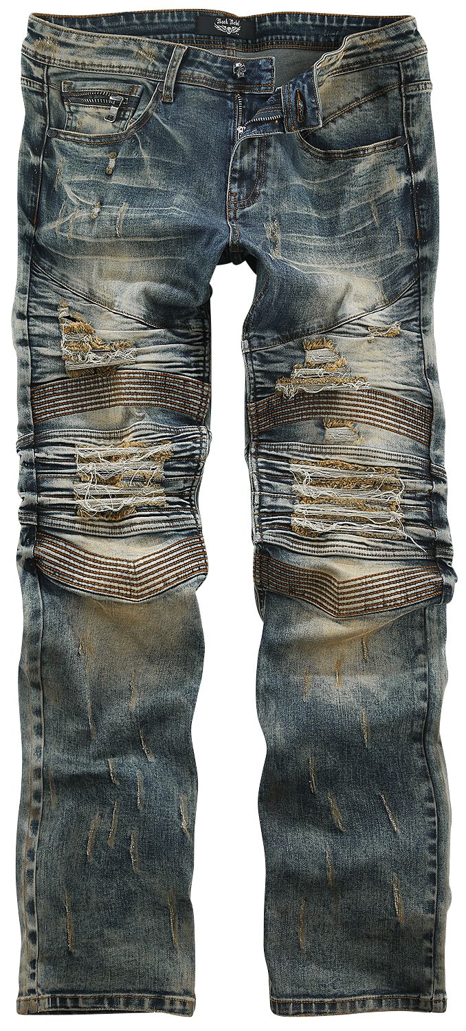 Rock Rebel by EMP - Rock Jeans - Pete - W32L32 bis W33L34 - für Männer - Größe W33L34 - blau von Rock Rebel by EMP