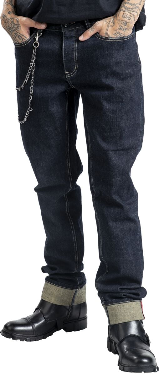 Rock Rebel by EMP - Rock Jeans - Rock Rebel X Lucky 13 - Jeans - W30L32 bis W34L34 - für Männer - Größe W30L32 - blau Rock Rebel by EMP - Rock Jeans - Rock Rebel X Lucky 13 - Jeans - W30L32 bis W34L34 - für Männer - Größe W30L32 - blau von Rock Rebel by EMP