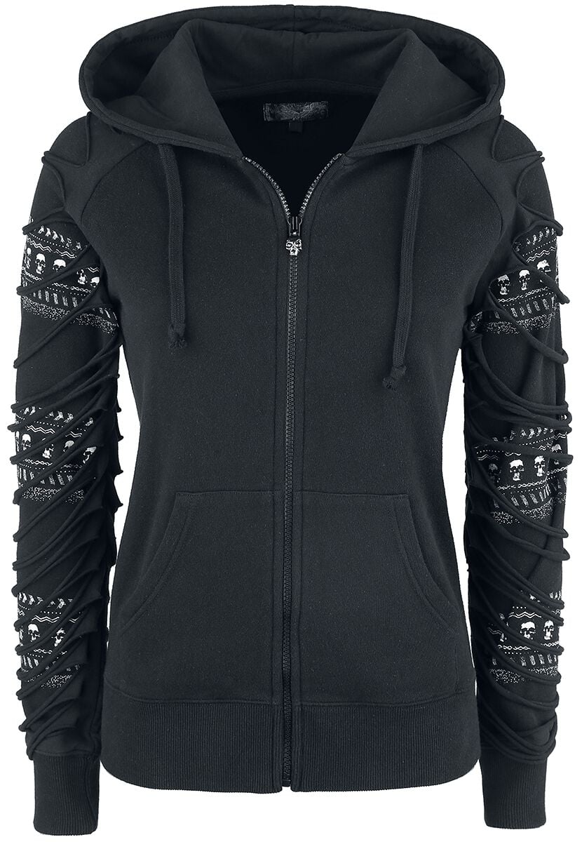 Rock Rebel by EMP - Rock Kapuzenjacke - Freaking Out Loud - S bis XXL - für Damen - Größe S - schwarz von Rock Rebel by EMP