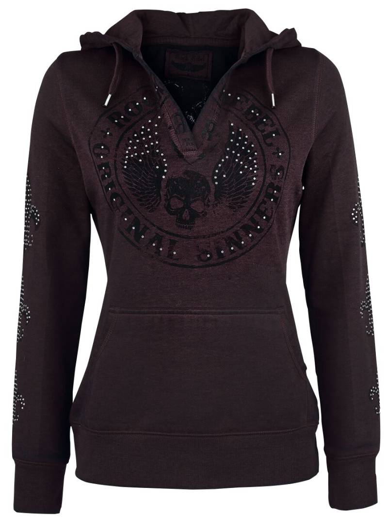 Rock Rebel by EMP - Rock Kapuzenpullover - Never Regret - S bis XXL - für Damen - Größe XXL - bordeaux von Rock Rebel by EMP