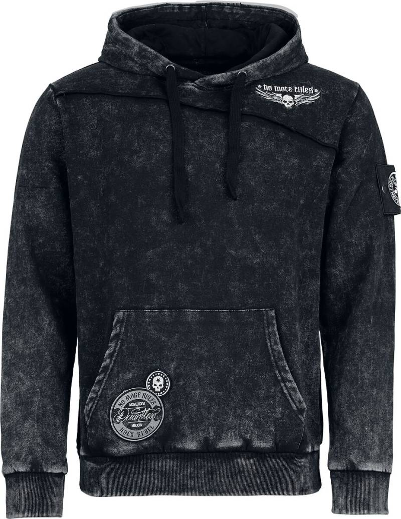 Rock Rebel by EMP - Rock Kapuzenpullover - Skulls & Details - M bis XXL - für Männer - Größe M - grau von Rock Rebel by EMP