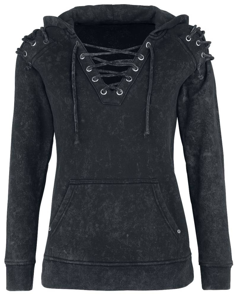 Rock Rebel by EMP - Rock Kapuzenpullover - Stay Awake - S bis XXL - für Damen - Größe S - grau von Rock Rebel by EMP