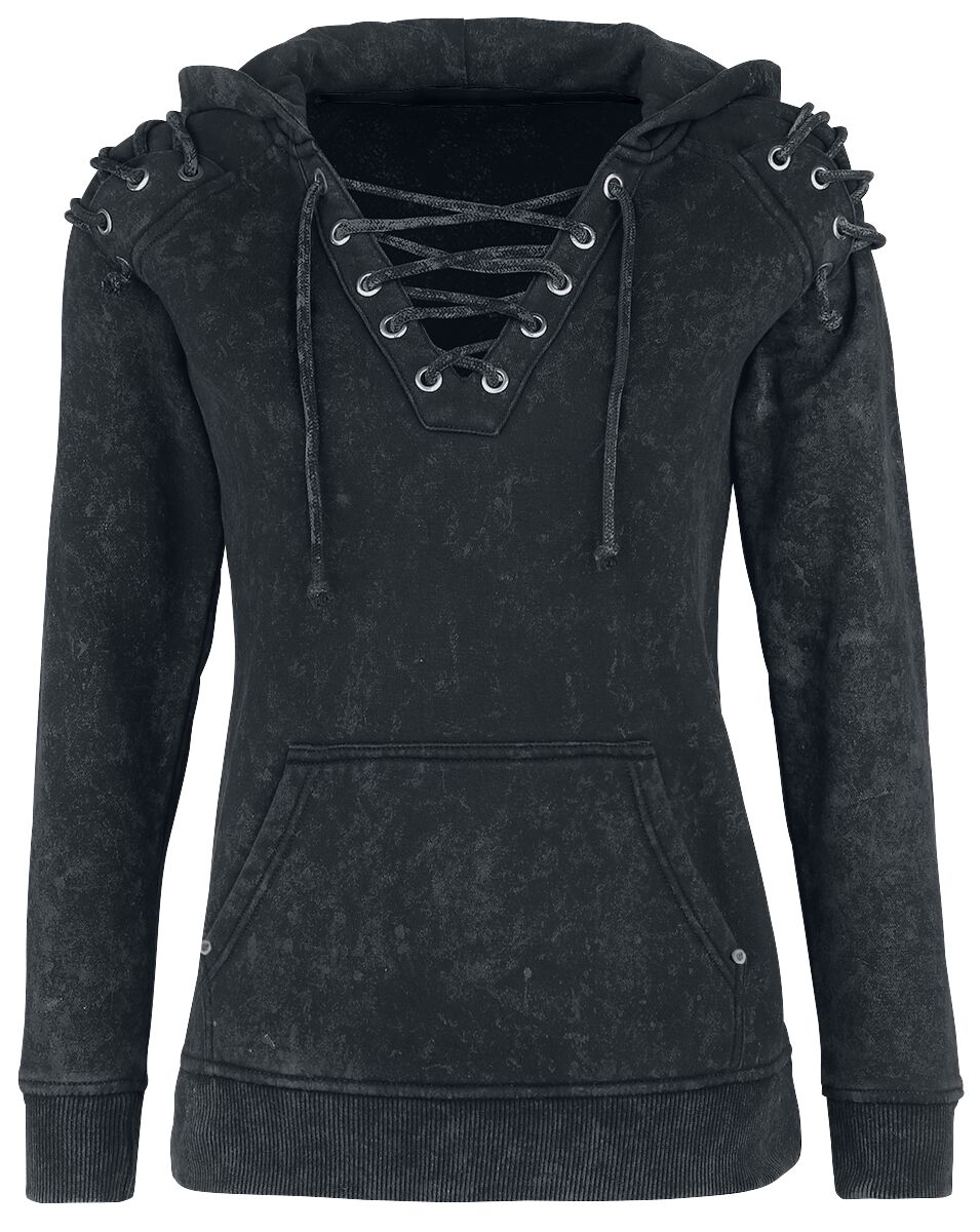 Rock Rebel by EMP - Rock Kapuzenpullover - Stay Awake - S bis XXL - für Damen - Größe XL - grau von Rock Rebel by EMP