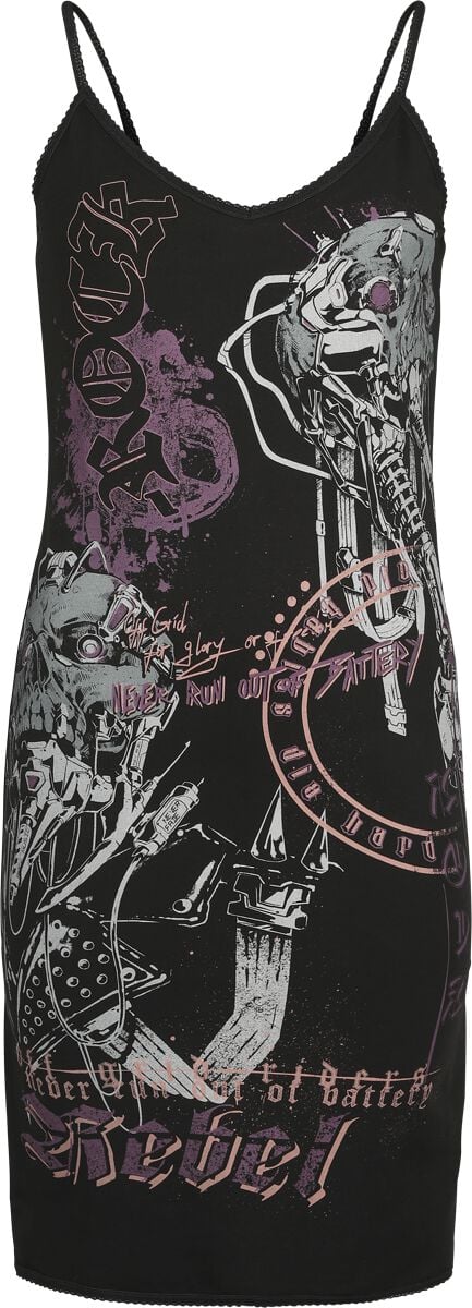 Rock Rebel by EMP - Rock Kurzes Kleid - S bis XXL - für Damen - Größe L - schwarz von Rock Rebel by EMP