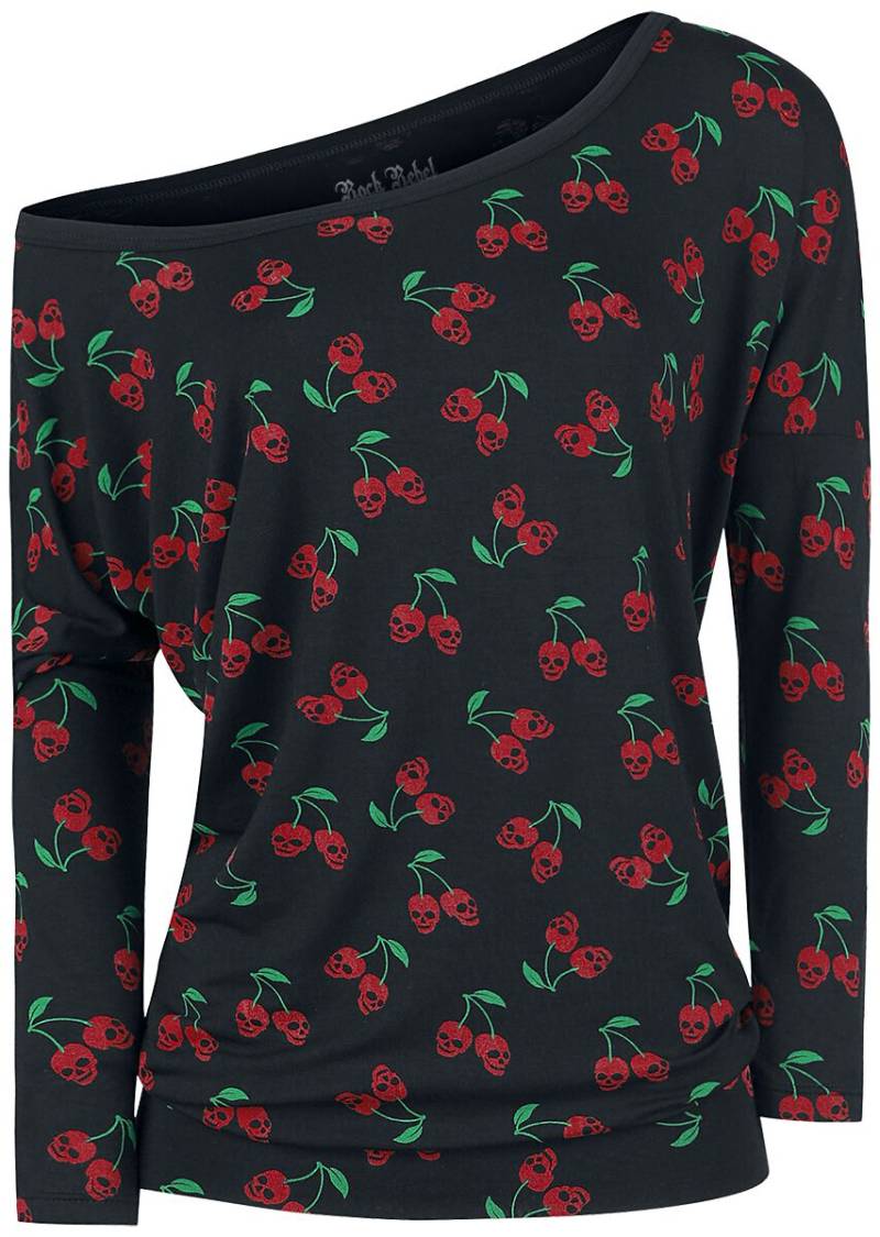 Rock Rebel by EMP - Rock Langarmshirt - Fast And Loose - S bis 5XL - für Damen - Größe 3XL - schwarz von Rock Rebel by EMP