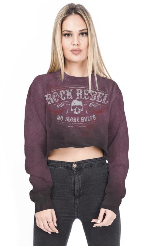 Rock Rebel by EMP - Rock Langarmshirt - L bis XXL - für Damen - Größe L - bordeaux von Rock Rebel by EMP
