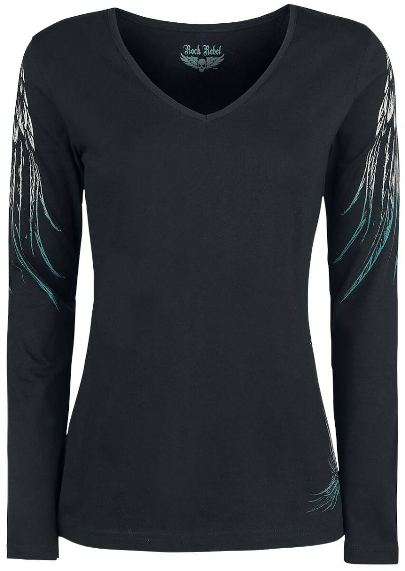 Rock Rebel by EMP - Rock Langarmshirt - Stay - S bis 3XL - für Damen - Größe XXL - schwarz Rock Rebel by EMP - Rock Langarmshirt - Stay - S bis 3XL - für Damen - Größe XXL - schwarz von Rock Rebel by EMP