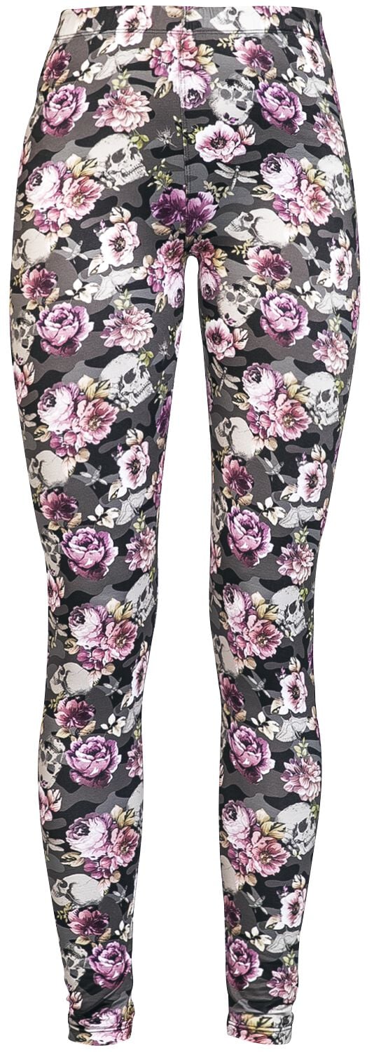 Rock Rebel by EMP - Rock Leggings - Leggings mit Alloverprint - XS bis S - für Damen - Größe S - multicolor von Rock Rebel by EMP