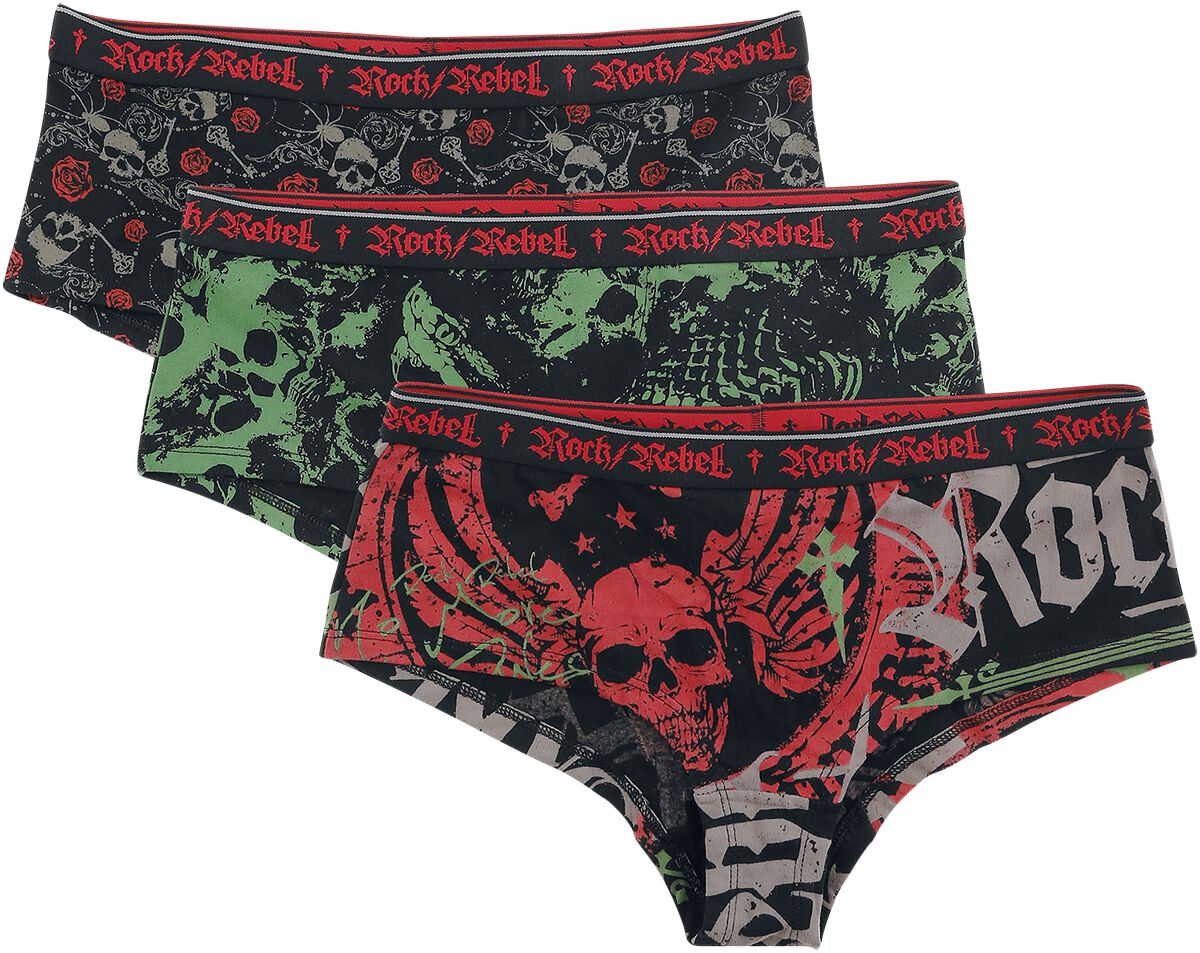 Rock Rebel by EMP - Rock Panty - Trigger - XS bis XXL - für Damen - Größe XS - schwarz von Rock Rebel by EMP