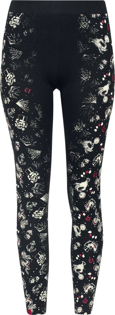 Rock Rebel by EMP Rock Rebel X Lucky 13 - Leggings Leggings schwarz in XXL von Rock Rebel by EMP