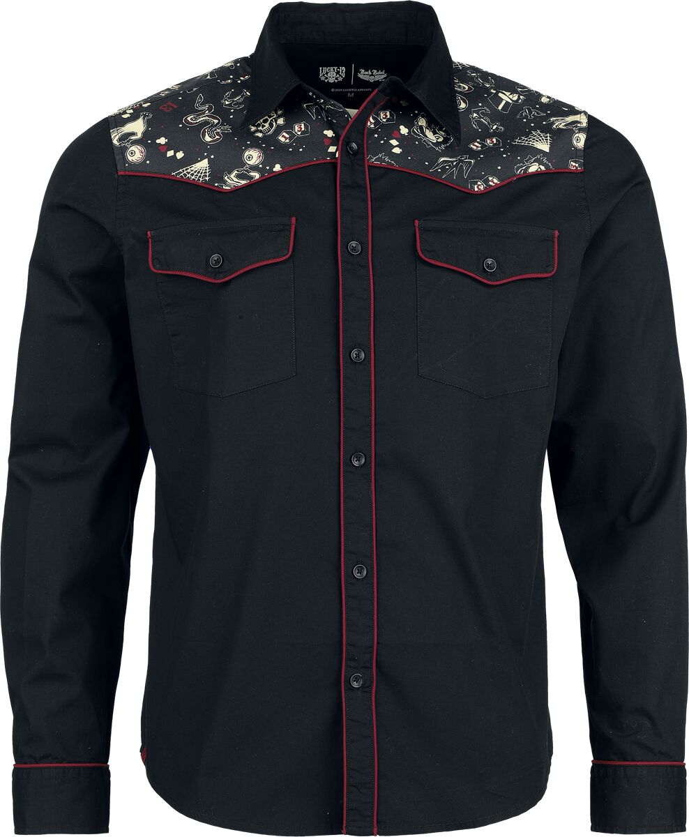Rock Rebel by EMP Rock Rebel X Lucky 13 - Shirt Langarmhemd schwarz in L Rock Rebel by EMP Rock Rebel X Lucky 13 - Shirt Langarmhemd schwarz in L von Rock Rebel by EMP
