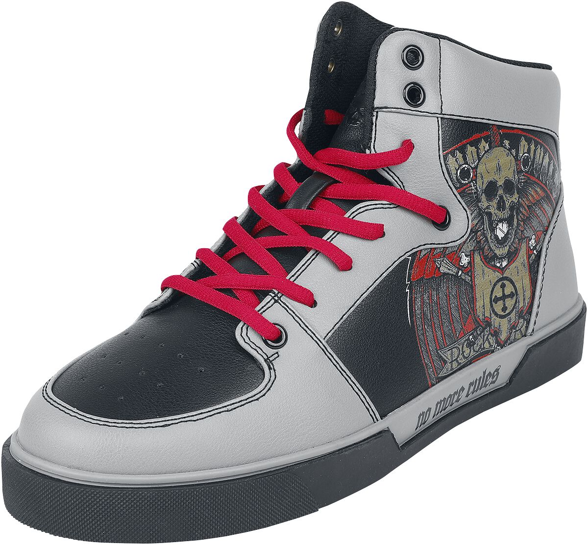 Rock Rebel by EMP - Rock Sneaker high - HighCut Sneaker - EU37 bis EU38 - Größe EU37 - schwarz von Rock Rebel by EMP