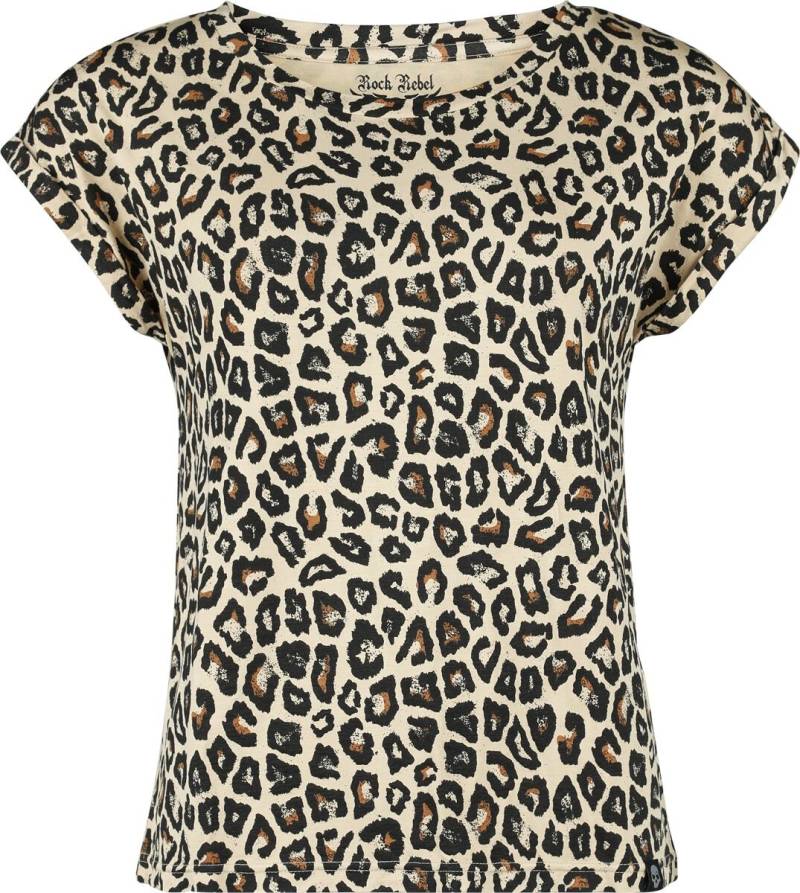 Rock Rebel by EMP - Rock T-Shirt - Leo Shirt - S bis XXL - für Damen - Größe M - leopard von Rock Rebel by EMP