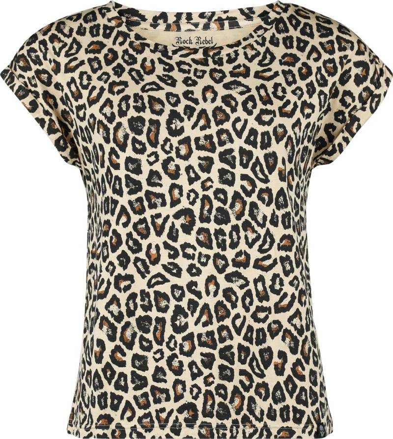 Rock Rebel by EMP - Rock T-Shirt - Leo Shirt - S bis XXL - für Damen - Größe S - leopard von Rock Rebel by EMP