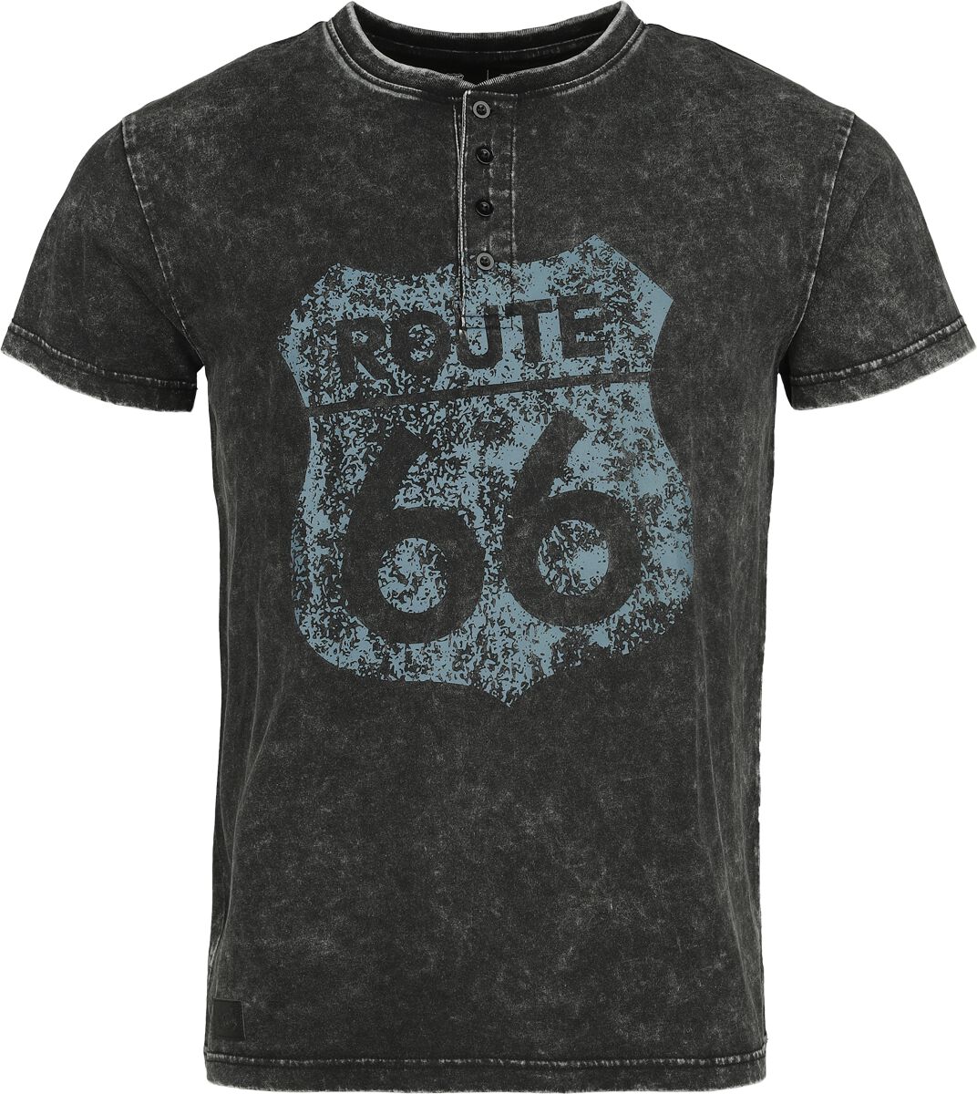 Rock Rebel by EMP - Rock T-Shirt - Rock Rebel X Route 66 - T-Shirt - S bis XXL - für Männer - Größe L - schwarz von Rock Rebel by EMP