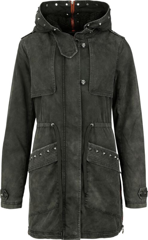 Rock Rebel by EMP - Rock Übergangsjacke - Rock me hard - S bis XXL - für Damen - Größe M - grau von Rock Rebel by EMP