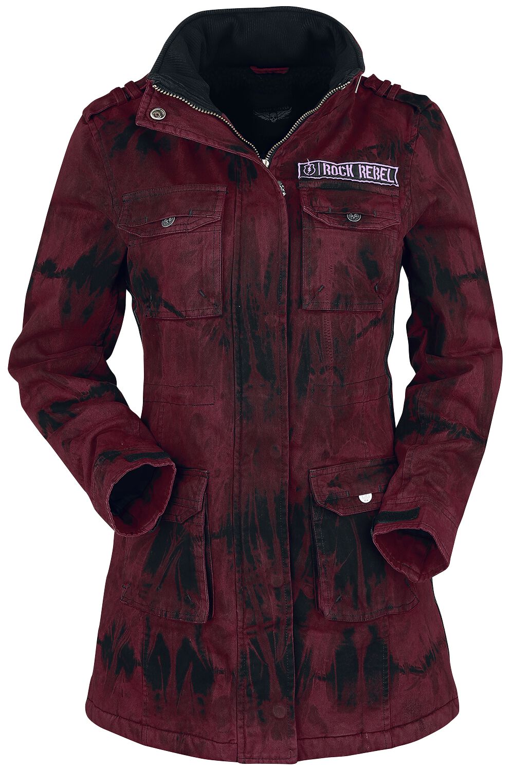 Rock Rebel by EMP - Rock Winterjacke - Ladies Field Jacket - XS bis XL - für Damen - Größe M - rot von Rock Rebel by EMP