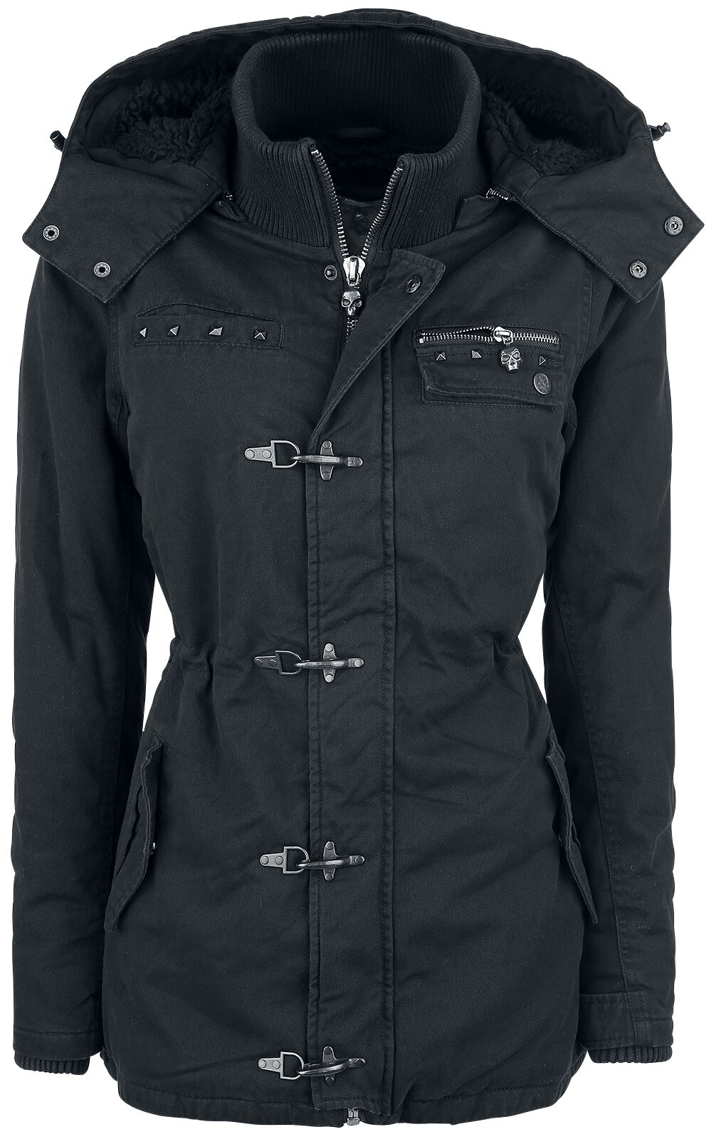 Rock Rebel by EMP - Rock Winterjacke - She Rules - S bis 5XL - für Damen - Größe 3XL - schwarz von Rock Rebel by EMP