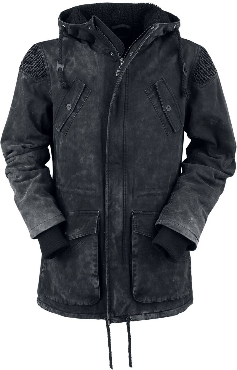 Rock Rebel by EMP - Rock Winterjacke - Vintage Parka With Teddyhood - M bis XXL - für Männer - Größe XXL - grau Rock Rebel by EMP - Rock Winterjacke - Vintage Parka With Teddyhood - M bis XXL - für Männer - Größe XXL - grau von Rock Rebel by EMP