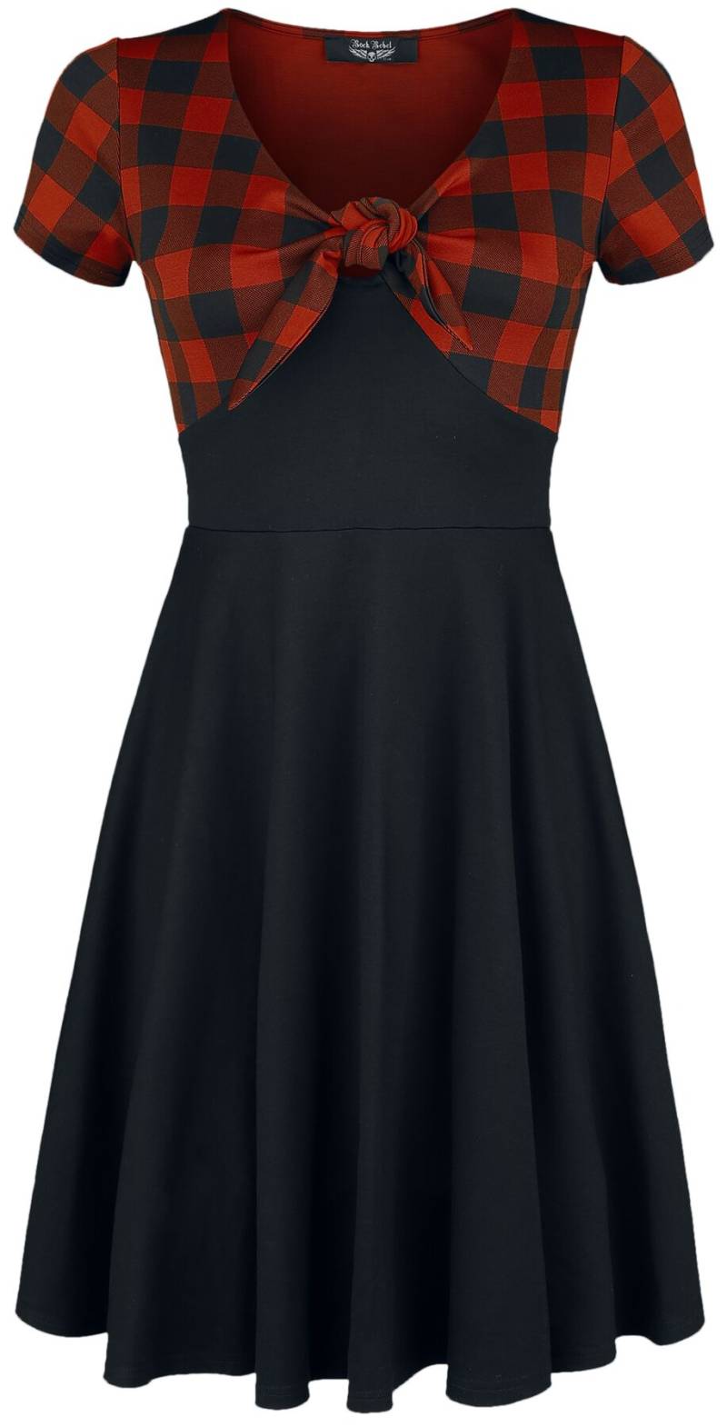 Rock Rebel by EMP Schluppen-Kleid mit Karomuster Rock Rebel Kurzes Kleid schwarz rot in XL Rock Rebel by EMP Schluppen-Kleid mit Karomuster Rock Rebel Kurzes Kleid schwarz rot in XL von Rock Rebel by EMP