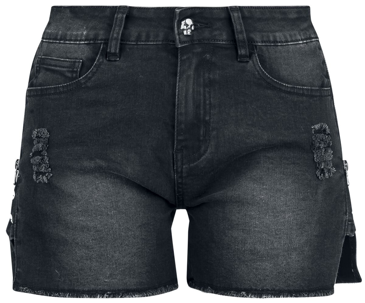 Rock Rebel by EMP Shorts With Lateral Zipper Short schwarz in 31 von Rock Rebel by EMP