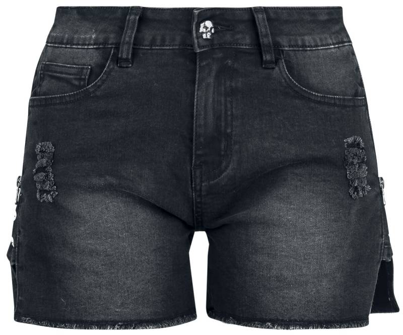 Rock Rebel by EMP Shorts With Lateral Zipper Short schwarz in 32 Rock Rebel by EMP Shorts With Lateral Zipper Short schwarz in 32 von Rock Rebel by EMP