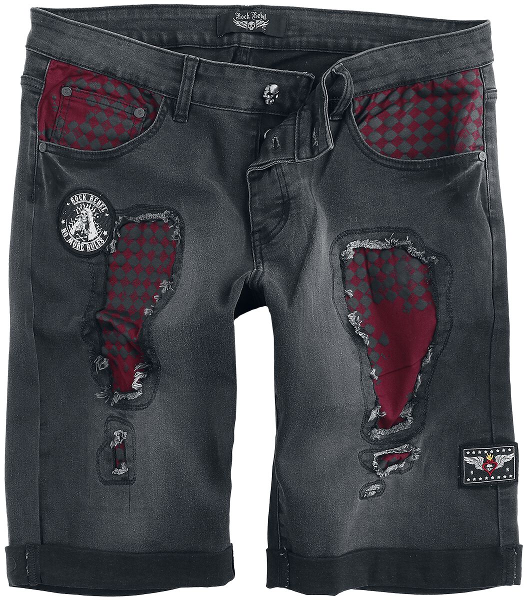 Rock Rebel by EMP Shorts with destroyed Details Short schwarz in 31 von Rock Rebel by EMP