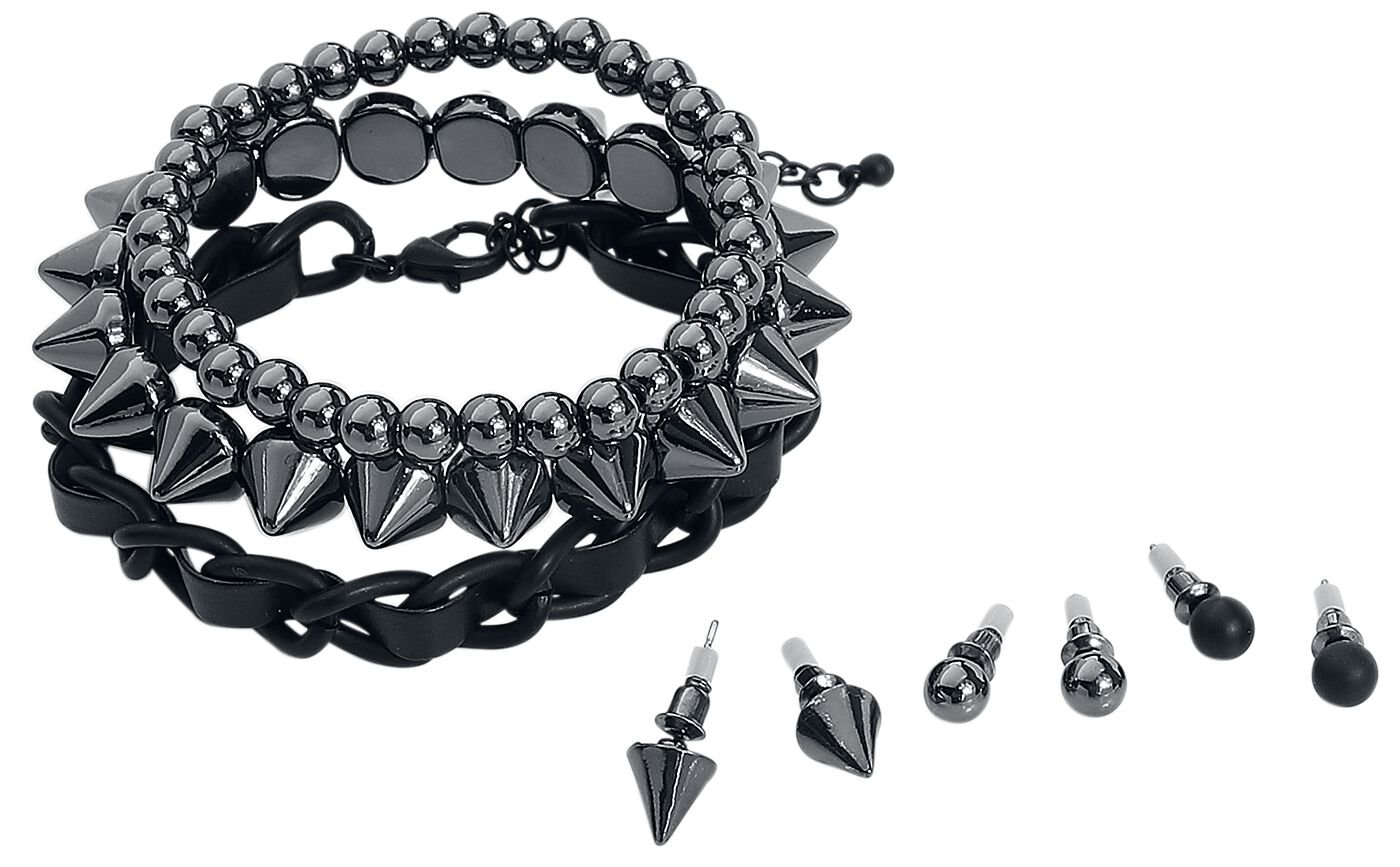 Rock Rebel by EMP Studs Armband-Set schwarz von Rock Rebel by EMP