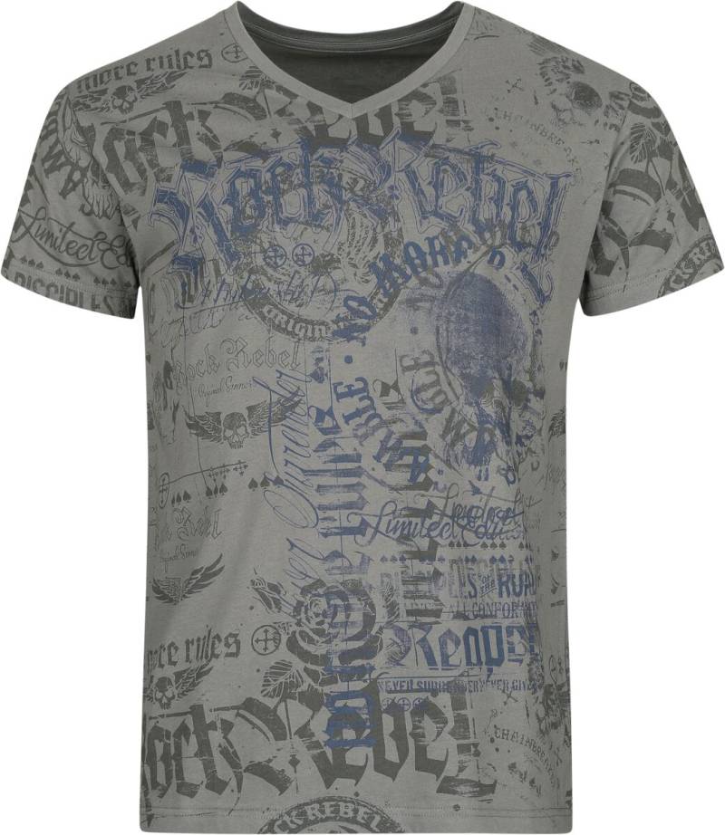 Rock Rebel by EMP  T-Shirt grau in L von Rock Rebel by EMP