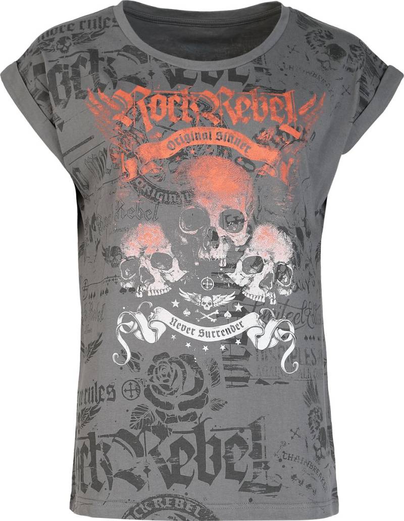 Rock Rebel by EMP  T-Shirt grau in M von Rock Rebel by EMP