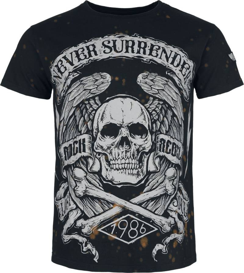 Rock Rebel by EMP Skulls & Details T-Shirt schwarz in XXL von Rock Rebel by EMP