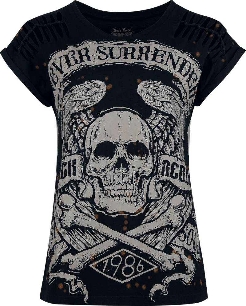 Rock Rebel by EMP T-Shirt mit Skullprint T-Shirt schwarz in XXL von Rock Rebel by EMP