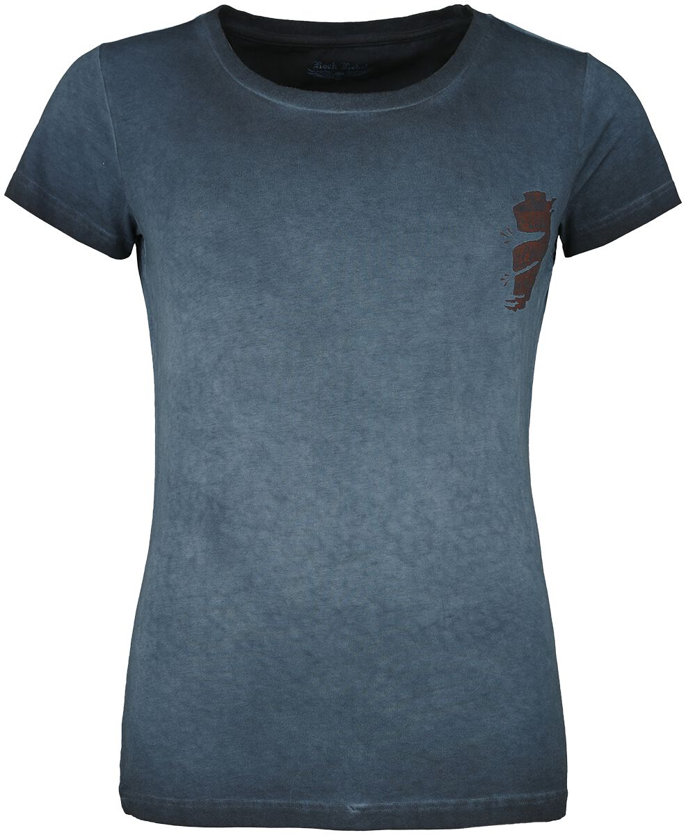 Rock Rebel by EMP T-shirt with Degger Print T-Shirt blau in L von Rock Rebel by EMP