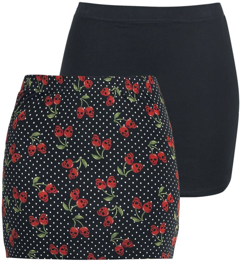 Rock Rebel by EMP The Double Life Kurzer Rock schwarz in M von Rock Rebel by EMP