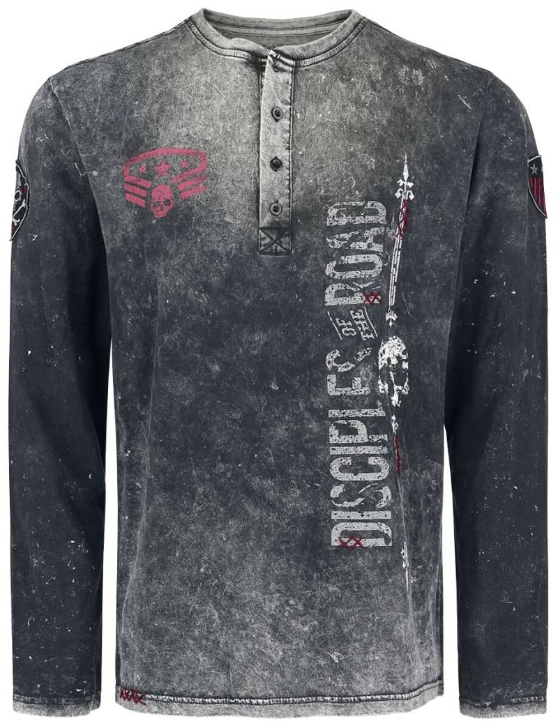 Rock Rebel by EMP Through The Glass Langarmshirt dunkelgrau in M von Rock Rebel by EMP