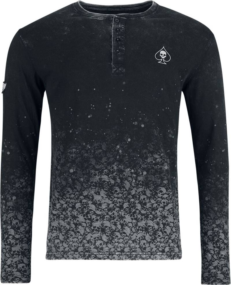 Rock Rebel by EMP Through The Glass Langarmshirt dunkelgrau in XXL von Rock Rebel by EMP