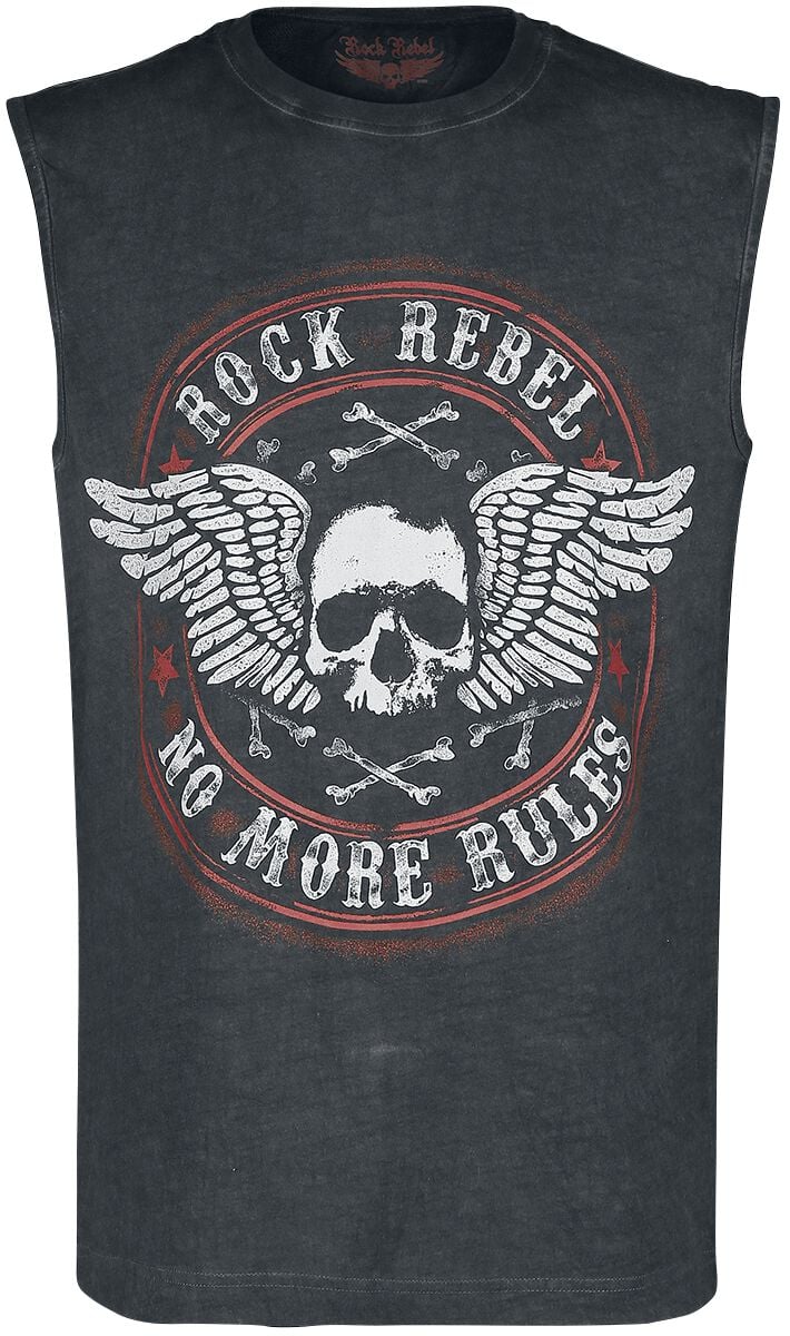 Rock Rebel by EMP Tiger In My Tank Tank-Top grau in L von Rock Rebel by EMP