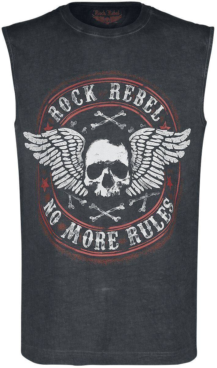 Rock Rebel by EMP Tiger In My Tank Tank-Top grau in M von Rock Rebel by EMP