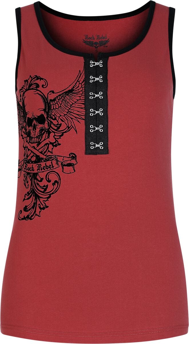 Rock Rebel by EMP  Top bordeaux in XXL von Rock Rebel by EMP