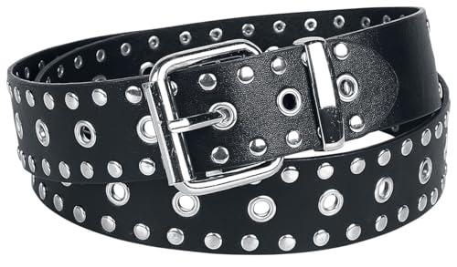 Rock Rebel by EMP Unisex schwarzer Gürtel mit silbernen Nieten Standard von Rock Rebel by EMP