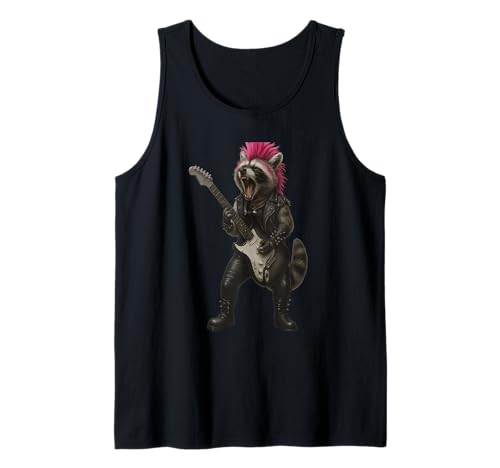 Waschbär spielen Gitarre Rock'n'Roll -Geschenke für Männer Tank Top von Rock Waschbär spielen Gitarre