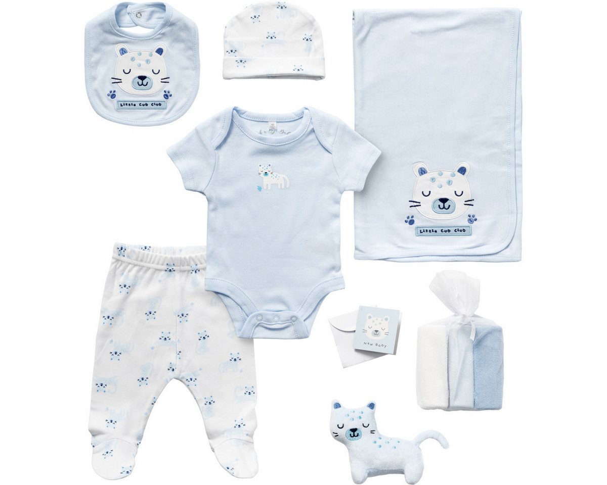 Rock a Bye Baby Boutique Erstausstattungspaket Katze Unisex Kinder (10 Teile, 10-tlg., 10 Teile) Baby Erstausstattung Paket, Erstausstattungsset Baby, Neugeborene Set von Rock a Bye Baby Boutique