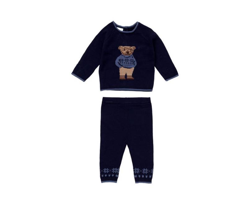 Rock a Bye Baby Boutique Langarmshirt & Hose Teddybär Unisex Kinder (2-tlg) Pullover, Hose, Set Pullover, Hose, Krabbelhose, Sweatershirt von Rock a Bye Baby Boutique