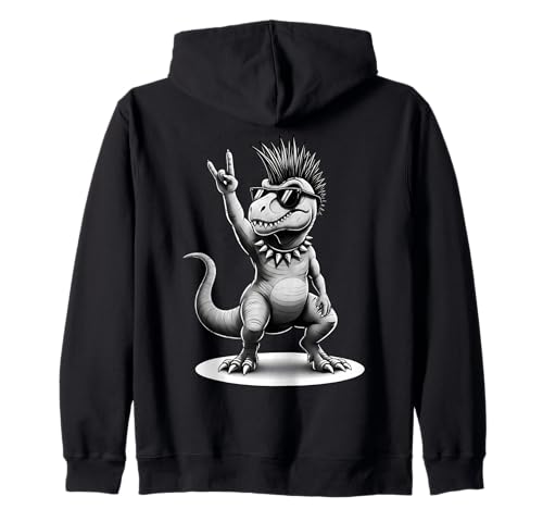 Retro Dinosaurier Rock Musik Geschenke Männer Kinder Frauen Lustig Dino Kapuzenjacke Retro Dinosaurier Rock Musik Geschenke Männer Kinder Frauen Lustig Dino Kapuzenjacke von Rock and Roll Rock Star, Rock On Funny Graphic