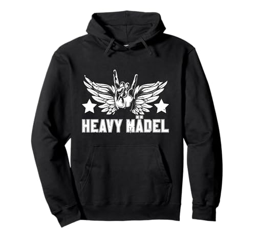 Heavy Mädel Heavy Metal Fan Rock Festival Frauen Hard Rock Pullover Hoodie von Rock n Roll Damen und Metal Fan Merch Geschenke