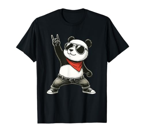 Lustig Retro Panda Rock Musik Geschenke herren Kinder damen T-Shirt Lustig Retro Panda Rock Musik Geschenke herren Kinder damen T-Shirt von Rock & Roll Panda Rock Musik Lustiges Motiv tee