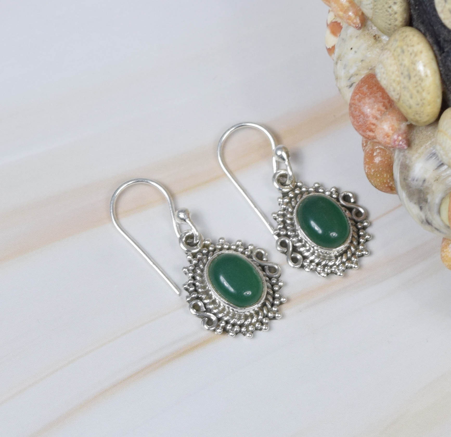 Grüner Onyx 925 Sterling Silber Edelstein Haken Ohrring ~ Designer Ovale Form Handgemachter Schmuck Geschenk Zum Jahrestag Grüner Onyx 925 Sterling Silber Edelstein Haken Ohrring ~ Designer Ovale Form Handgemachter Schmuck Geschenk Zum Jahrestag von Rock925Jewels
