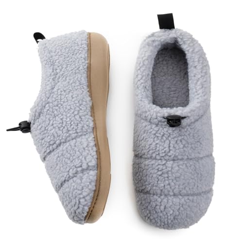 RockDove Damen Camper Moc Slipper mit Sherpa-Fleece, Wolkengrau, 38 EU von RockDove