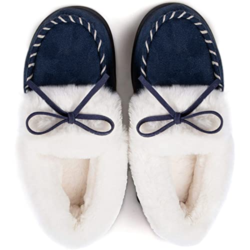 RockDove Damen Trapper Moc Memory Foam Slipper, königsblau, 39/40 EU von RockDove