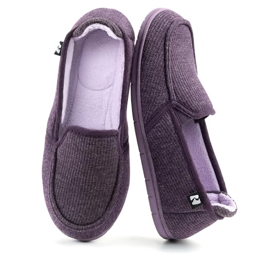 RockDove Damen Zweifarbige Hoodieback Slipper mit herausnehmbarer Innensohle, aubergine, 37 EU von RockDove